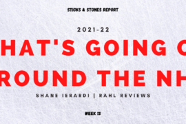 Shane gives his breakdown, analysis, and stories from around the NHL as we approach Week 13 of the 2021-22 NHL Season.