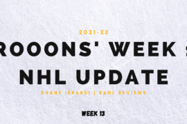 Bruins Week 13 Update