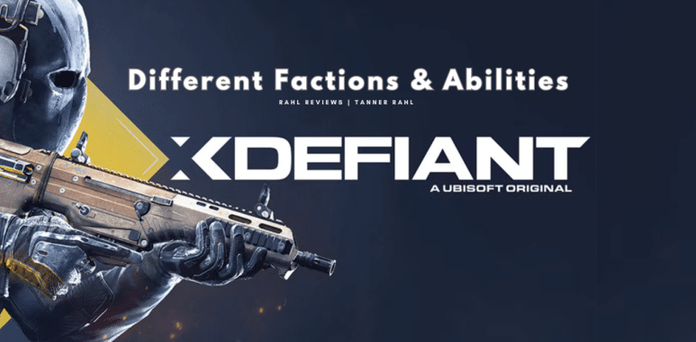 The different factions in xDefiant and the two separate abilities that can be used, which are two different characters.